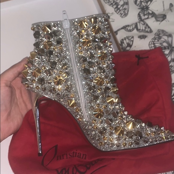 SO FULL KATE 100 CALF GLITTER/SPECCHIO HEELS - Picture 4 of 4